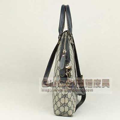 gucci 223675藍PVC女男包電腦包手提包公文包