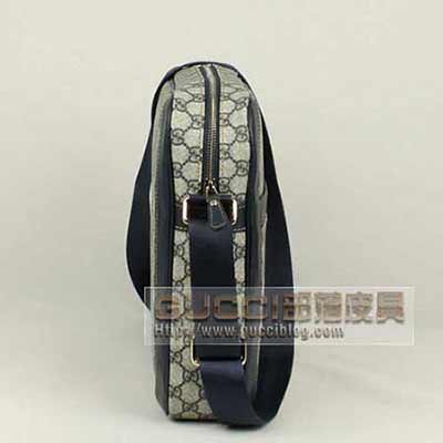 古奇男包 商務(wù)包 電腦包 男士斜跨包 288660啡色藍(lán)色PVC