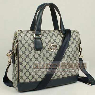 非常gucci男包 公文包 商務(wù)包手提斜跨包298181啡藍兩款