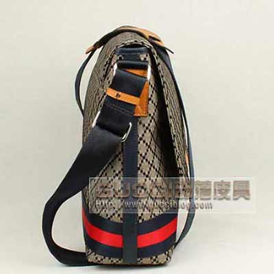 古奇包包 酷奇男包 單肩斜挎包 真皮包 男士休閑包281421藍彩