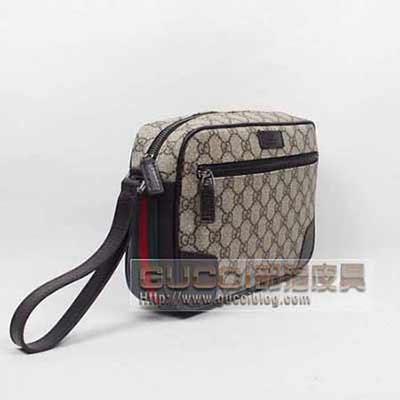 酷奇男包男士手拿包 古奇手提包手抓包152599啡PVC