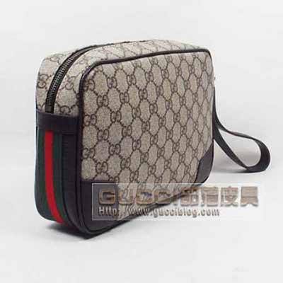 酷奇男包男士手拿包 古奇手提包手抓包152599啡PVC