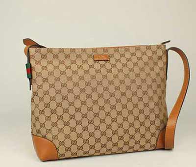 gucci時尚休閑包 單肩斜挎包帆布配皮男士包308930