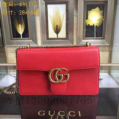 古奇專賣店品質(zhì)采用進(jìn)口牛皮原廠五金 431777