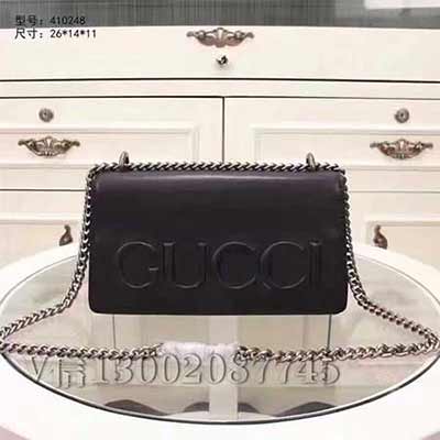 gucci流動(dòng)鏈條包410248大紅