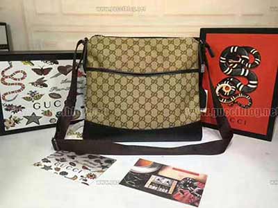 gucci145857啡布啡皮真正非常高原單品質(zhì) 2017春夏男士熱消款