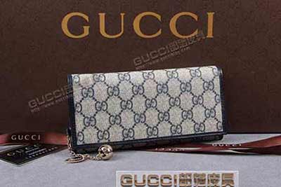 gucci 154185 藍PVC藍皮 古奇pvc錢包