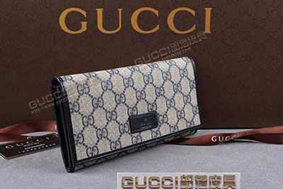 gucci 190334 藍PVC藍皮 古奇pvc錢包