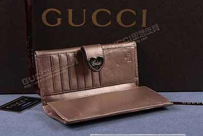 古奇三折帆布配皮休閑錢(qián)包 203550金絲布青銅皮