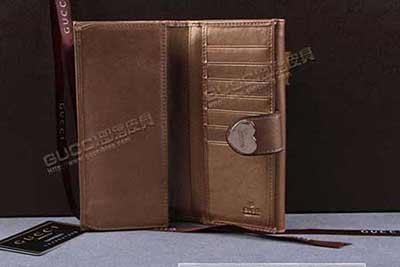 Gucci古奇 經典雙G帆布拼皮雙面三折長款女錢包/皮夾 真品代買