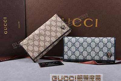 gucci 203618 啡PVC啡皮 古奇pvc錢包