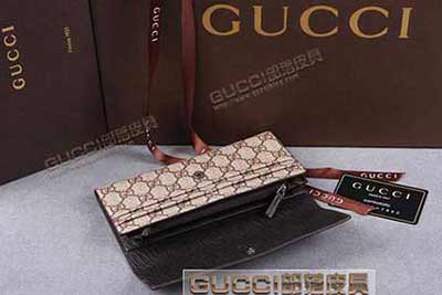 gucci 203861 啡PVC啡皮 古奇pvc錢包