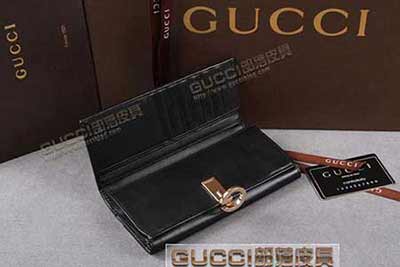 212113全皮壓花錢包 黑色