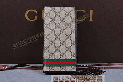 gucci 212176 啡PVC啡皮 古奇pvc錢(qián)包