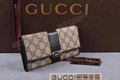 gucci 233028 啡PVC啡皮 古奇pvc錢包