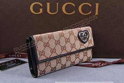 女士錢包 錢夾 三折搭扣女士長款錢包 休閑帆布錢包 245723杏布啡皮