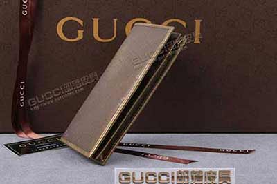 gucci 245887 灰光膠 古奇pvc錢包
