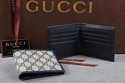 古琦錢(qián)包 256438pvc 男士短款錢(qián)包 時(shí)尚古奇PVC二折錢(qián)包