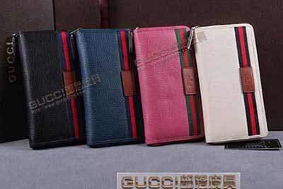 269010 gucci全皮錢包 黑色 深藍 梅紅 米白