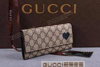 gucci 323223 啡PVC深藍色 古奇pvc錢包