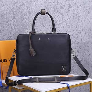 手提包ARMAND 中號公文包名品商務休閑包LV男包單肩斜挎包M55227