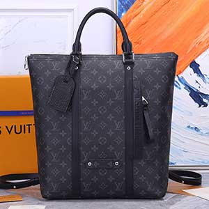 LV官方新款男士手提包 格紋時(shí)尚格子電腦公文包M45221