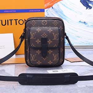 LV高等感斜挎包M69404 新款網紅腰包 時尚印花餃子胸包
