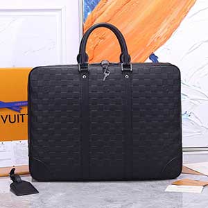 LV棋盤格經(jīng)典手提男包 路易威登都市時(shí)尚商務(wù)公文包N41146