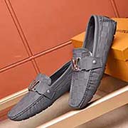 -LV高等代買 男士2018春款專柜同步發售 意大利進口牛皮壓格皮面+原版立體官網同步壓花花紋壓塑 全進口豬皮里 完全一比一復刻 官網1:1鞋底：原廠特供原版底 獨家活動成型底超級舒適 原廠跟單貨 高