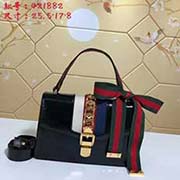 gucci古奇GUCCI新款 新女包哈密瓜紋亮皮時尚繡花 花