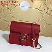 古奇原單貨 皮質柔軟 精致滑蓋鎖 定制五金配件 G 新季度再續經典