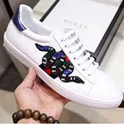 GUCCI 官網(wǎng)。古奇鉆蛇電繡獨家出爐 風(fēng)格情侶畢備休閑鞋 專柜1：1 新款 材料進口牛皮。原版 內(nèi)里綿羊皮。女35-40男39-45 縝密電繡 全套包裝 卡片 合格證 布袋 手提袋