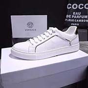 VERSACE 范思哲2018SS 春夏新夏季韓版休閑鞋 專柜櫥窗款！面料采用牛皮面料 后根海棉包邊領口不割腳 專柜級別版型 精良五金美杜莎人頭 時尚設計 羊皮內里舒爽透氣 精良上腳效果 車工精湛。