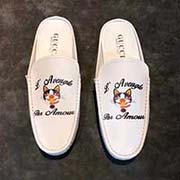 春秋新款 GUCCI男鞋 d官網(wǎng)新款半拖男鞋搶先上市 頭層進口牛皮 精心開模炫酷大底 魔術貼彰顯氣質 進口專用材料凸顯獨特魅力 原版大底1:1高等定制 38—44碼