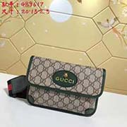 gucci古奇GUCCI新款 簡約款腰包正面飾以虎頭 小五金件 搭配紅綠可調節肩帶 點亮整體造型 可做胸包腰包斜挎包 簡約大方時尚感十足 型號: 489617尺寸:寬20*高13*側寬2.5顏色:pv