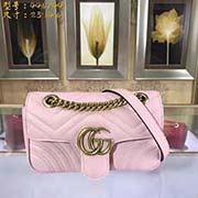 小號GUCCI古奇 專柜品質 采用進口牛皮 原廠五金！精致做工 獨家實物拍照 質量如圖可見 款號：446744尺寸：23*14*6