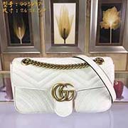 中號GUCCI古奇 專柜品質 采用進口牛皮 原廠五金！精致做工 獨家實物拍照 質量如圖可見 款號：443497尺寸：26*21.5*7