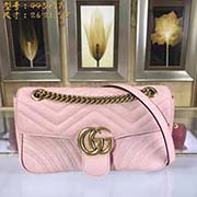 中號GUCCI古奇 專柜品質(zhì) 采用進(jìn)口牛皮 原廠五金！精致做工 獨(dú)家實(shí)物拍照 質(zhì)量如圖可見 款號：443497尺寸：26*21.5*7