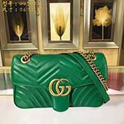 中號GUCCI古奇 專柜品質 采用進口牛皮 原廠五金！精致做工 獨家實物拍照 質量如圖可見 款號：443497尺寸：26*21.5*7