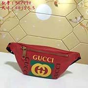 gucci古奇GUCCI新款 國際矚目的包包——Gucci print leather 隨性別致的腰包宛如實用的飾品 為時髦人士輕裝出行注入別樣活力款號: 527792尺寸：寬22*高13*側(cè)寬5.5