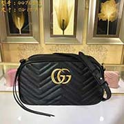 大號GUCCI古奇 專柜品質 采用進口牛皮 原廠五金！精致做工 獨家實物拍照 質量如圖可見 尺寸：24*13*7款號：447632