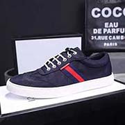 P輕腳款GUCCI每天必推的 品質(zhì)2018春夏新款古弛 時裝秀男裝精品 原版拆解制作 進(jìn)口迷彩尼龍布 豬皮墊腳進(jìn)口原版橡膠大底舒適度 ｛高品質(zhì) 看得見｝碼數(shù):38-44！黑色/蘭色/紅色。