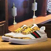  全羊里 gucci 古奇 專柜新款 海淘原版專業復刻 進口頭層牛皮搭載頭層羊皮內里羊皮墊腳 乳膠緩沖中底 原版鍍金扣件 時尚潮流 明星范兒。橡膠防滑大底 配碼：38～45