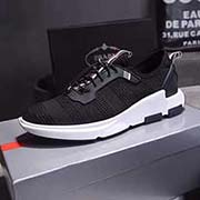  P普拉達透氣運動男鞋 PRADA 18款 套腳休閑鞋 面料：進口定制經(jīng)典透氣進口飛織布配滴膠搭配原版定做 鞋底：原廠橡膠雙色底 Size：38-44