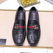 GUCCI古奇 一 香港專柜同步～ 男士夏季豆豆鞋 標志經典五金配飾 拒絕掉色鞋型飽滿立體 精良詮釋形象理念 英倫風簡約百搭 夏季必入單品 鞋面采用意大利進口頭層牛皮 進口頭層豬皮內里 碼數38-44