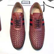 GUCCI古奇男士皮鞋官網原版1:1開模 品質 鞋面采用進口意大利小牛印花皮面皮 透氣牛里 做工精細 高等大氣。有時尚典范造型。橡膠耐磨防滑大底。碼數：38-44