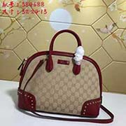 GUCCI古奇 專柜品質(zhì) 采用進(jìn)口牛皮 原廠五金！精致做工 獨(dú)家實(shí)物拍照 質(zhì)量如圖可見 款號：384688尺寸：32*24*13顏色：棗紅