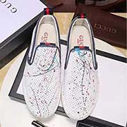  GUCCI古奇 中碼以下建議拿小一碼 男碼38/4445可以訂做 等級：高品質 材料：頭層牛皮 綿羊皮內里 原版橡膠大底 款式類別：休閑鞋百搭舒適 顏色： 色