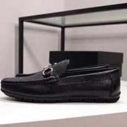  GUCCI 古奇專柜同款高品質(zhì)休閑豆豆鞋 鞋面采