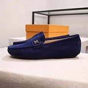 . LOUIS VUITTONLV 男士 樂福鞋 休閑 駕車鞋 豆豆鞋！專柜同步～代買貨！原版進口磨砂皮 豬皮內里 吸汗豬皮墊腳 原版橡膠大底！size：38-45